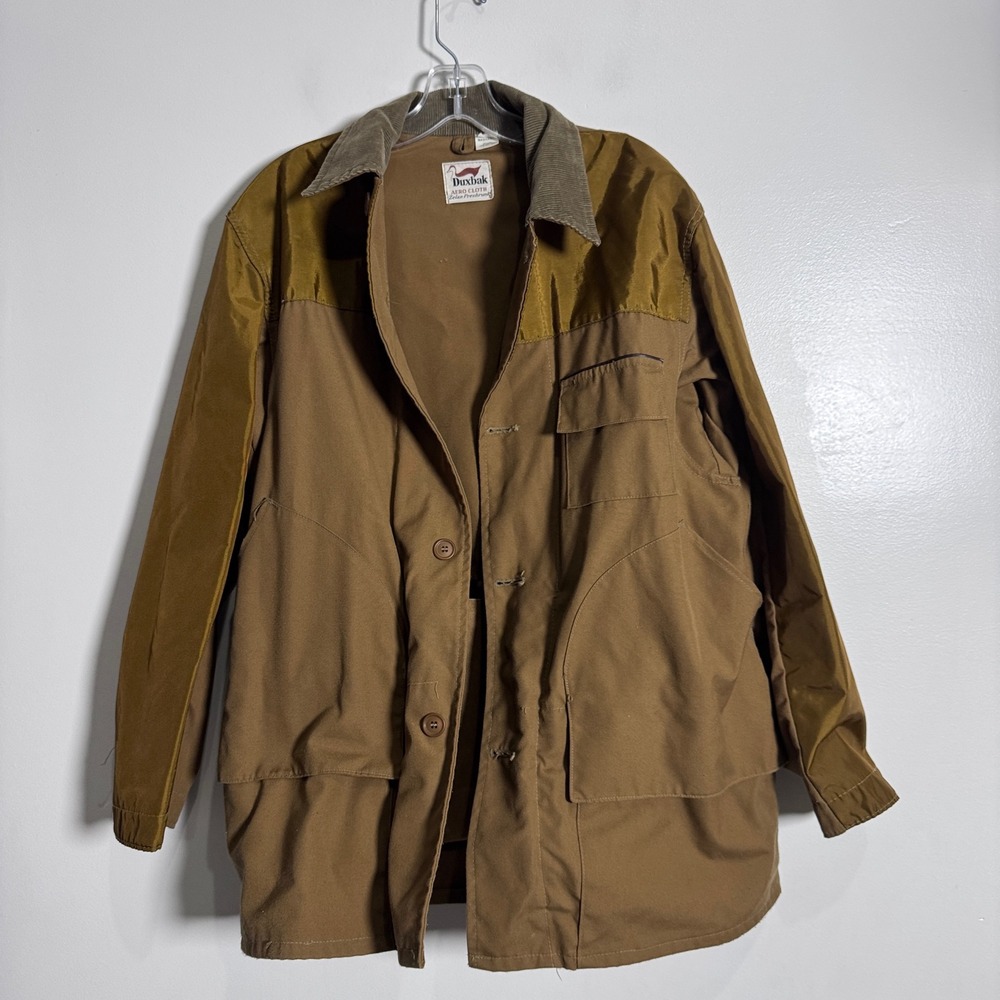 Duxbak Aero Cloth Zelan Preshrunk Mens‎ Hunting Field Duck Jacket Size 40 M Tan